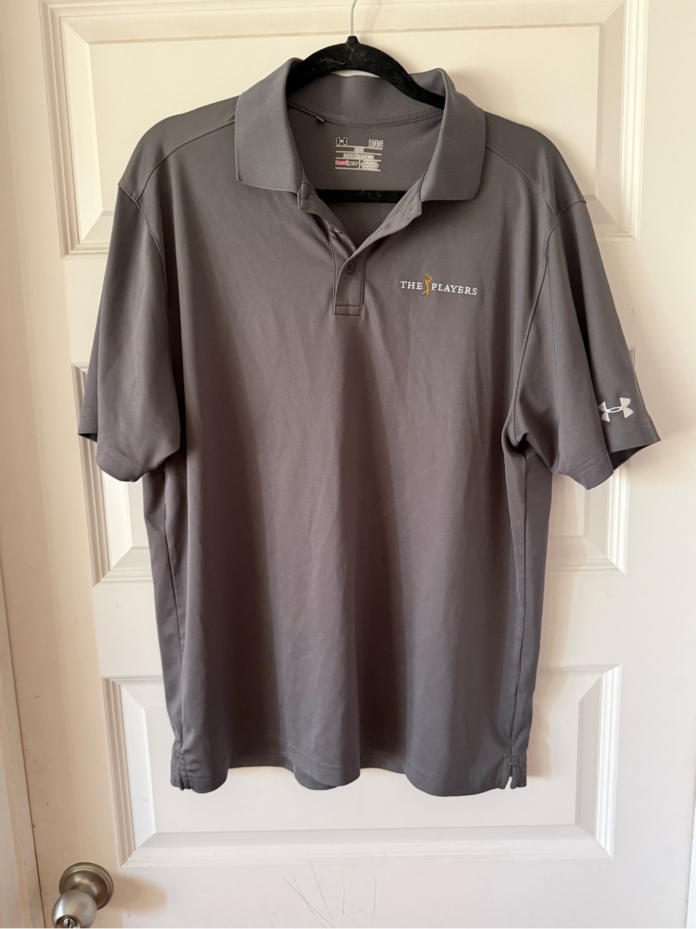 LG Men's Gray Polo with The Players Logo